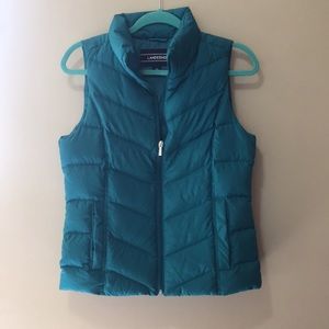 XS turquoise vest. Never worn!